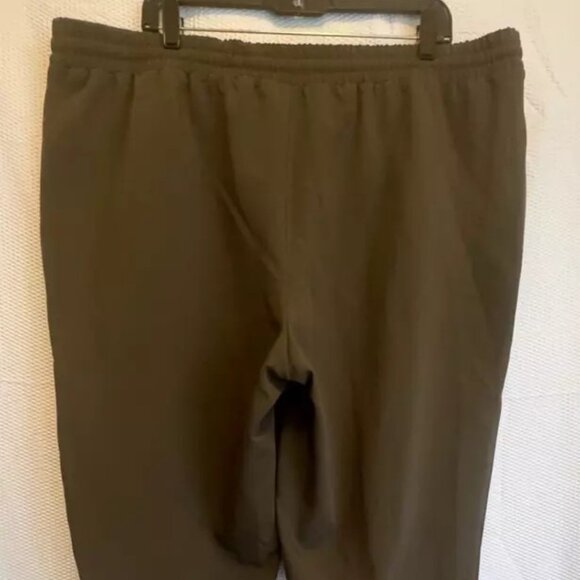 Women’s Jogger Pants Size 1X Nine West Olive Elastic Drawstring Waist - Picture 5 of 9